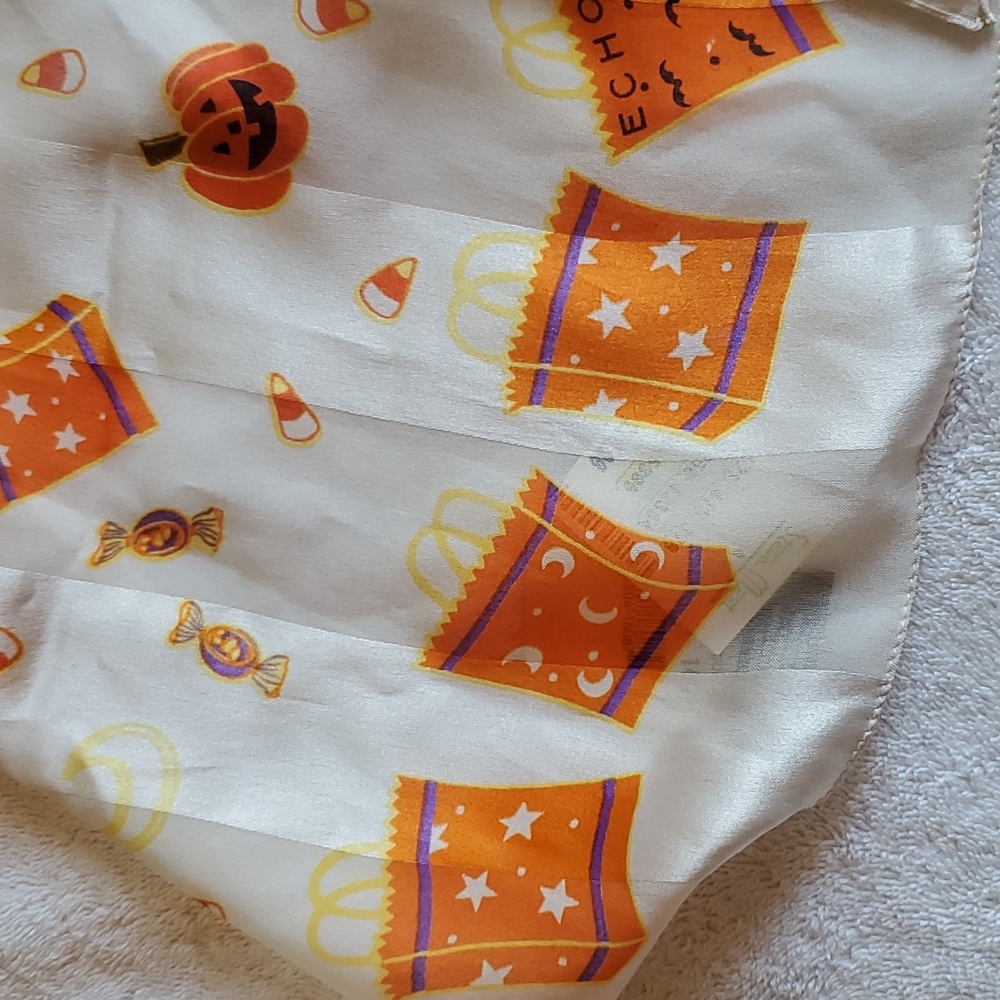 Nwt Vintage Echo Rectangular Scarf Halloween Them… - image 2